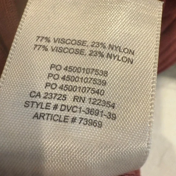 ARITZIA BABATON Victor Turtleneck Sweater Size Large Ribbed Knit Burnt Orange - Picture 6 of 6